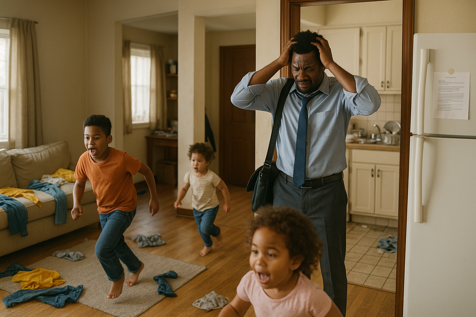 Ik help geen enkele vrouw met huishoudelijke taken, dat is haar werk