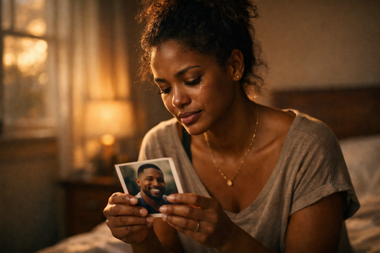 Ze vergeleek alle mannen met haar overleden man